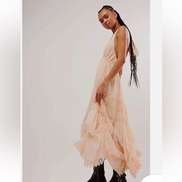 Free People White/Ivory  NWT
Sunflower Afternoon Bustle
Midi Dress Small - Picture 4 of 8